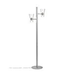 Flos Nocturne 2 floor lamp, cone, silver, extra image