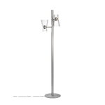 Flos Nocturne 2 floor lamp, cone, silver, extra image
