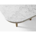 &Tradition Tavolino Fly SC5, rovere oliato bianco - marmo di Carrara