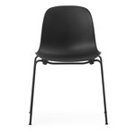 Normann Copenhagen Form stol, stapelbar, svart stål - svart