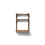 Form & Refine Beam wall office shelf 3, deep brown pine, extra image