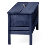 Form & Refine A Line storage bench, 111 cm, indigo blue stained ash, extra image