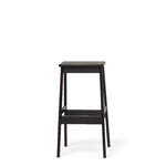 Form & Refine Tabouret de bar Angle, 75 cm, hêtre teinté noir