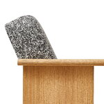 Form & Refine Block lounge chair, oiled oak - Kvadrat Zero 0004