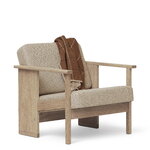 Form & Refine Block lounge chair, white oiled oak