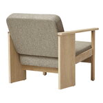 Form & Refine Block lounge chair, white oiled oak - Hallingdal 65 0227