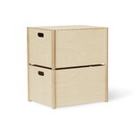 Form & Refine Pillar storage box, large, beech