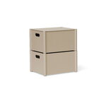 Form & Refine Pillar storage box, medium, warm grey