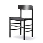 Fredericia J39 Mogensen chair, black lacquered beech - black canvas, extra image