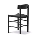Fredericia J39 Mogensen chair, black lacquered beech - black canvas, extra image