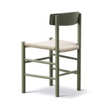 Fredericia J39 Mogensen chair, khaki green beech - natural canvas, extra image