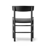 Fredericia J39 Mogensen chair, black lacquered beech - black leather Omni 301, extra image