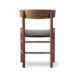 Fredericia J39 Mogensen chair, oiled walnut - dark brown leather Omni 377, extra image