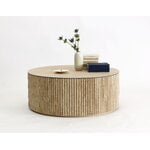 Asplund Grand Palais coffee table, 92 cm, white stained oak