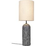 GUBI Gravity XL floor lamp, high, grey marble - canvas, view 2