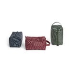 HAY Grid wash bag, medium, dark blue, extra image