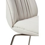 GUBI Beetle Soft dining chair, conic black chrome - Reales 001 white, extra image