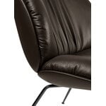 GUBI Fauteuil Beetle Soft, conique noir mat - Cuir Smooth Coffee, image extra