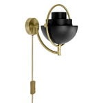 GUBI Multi-Lite wall lamp, brass - black semi-matt, extra image