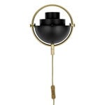 GUBI Multi-Lite wall lamp, brass - black semi-matt, extra image