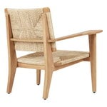 GUBI F-Chair Outdoor lounge chair, natural - teak