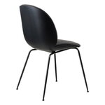 GUBI Chaise Beetle, base conique noir mat - noir - Hallingdal 65 173