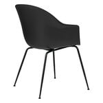 GUBI Bat chair, conic matt black - black