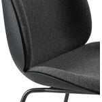 GUBI Beetle chair, conic matt black - black - Hallingdal 65 173