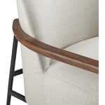GUBI Sejour lounge chair w.armrests, walnut-black-Plain 0001
