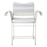 GUBI Tropique stol med fransar, klassiskt vit - Leslie Stripe 20