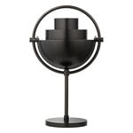 GUBI Multi-lite portable table lamp, black brass