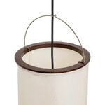 GUBI Silk Lantern pendant, natural white silk - semi matt black, view 3