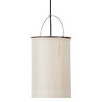 GUBI Silk Lantern seinävalaisin, luonnonvalkoinen silkki - mattamusta, näkymä 4
