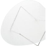 GUBI Pedrera coffee table, chrome - transparent structured glass, extra image