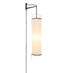 GUBI Silk Lantern seinävalaisin, luonnonvalkoinen silkki - mattamusta, näkymä 3