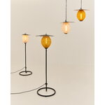GUBI Satellite Outdoor floor lamp, black - cream white