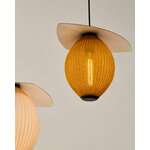 GUBI Satellite Outdoor pendant, 22 cm, black - cream white