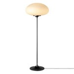 GUBI Stemlite floor lamp, 110 cm, dimmable, black chrome