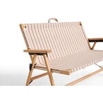 HAY Outdoor Market sofá plegable, beige - raya roja, imagen extra
