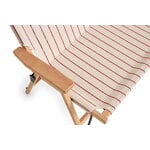 HAY Outdoor Market sofá plegable, beige - raya roja, imagen extra