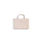 HAY Outdoor Market folding stool, beige - red stripe, extra image