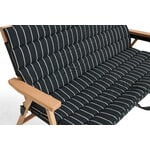 HAY Outdoor Market sofa cushion, black - beige stripe, extra image