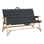 HAY Outdoor Market sofa cushion, black - beige stripe, extra image