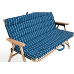 HAY Outdoor Market sofa cushion, blue - beige stripe, extra image