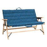 HAY Outdoor Market sofa cushion, blue - beige stripe, extra image