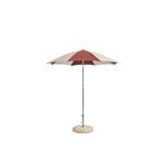HAY Terrazza parasol, octagon, off-white - burgundy, extra image