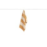 HAY Frotté Stripe hand towel, warm yellow