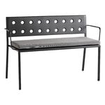 HAY Balcony Dining bench w. armrest 114 x 52 cm, anthracite