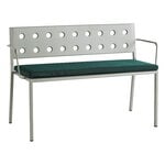 HAY Balcony Dining bench w. armrest 114 x 52 cm, desert green