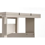 HAY Crate Low Tisch, 45 x 45 cm, Londoner Nebel
